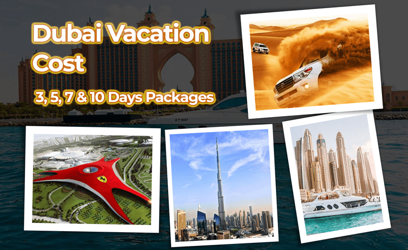 Dubai Vacation Cost in USD - 3, 4, 5 or 7 Days Trip